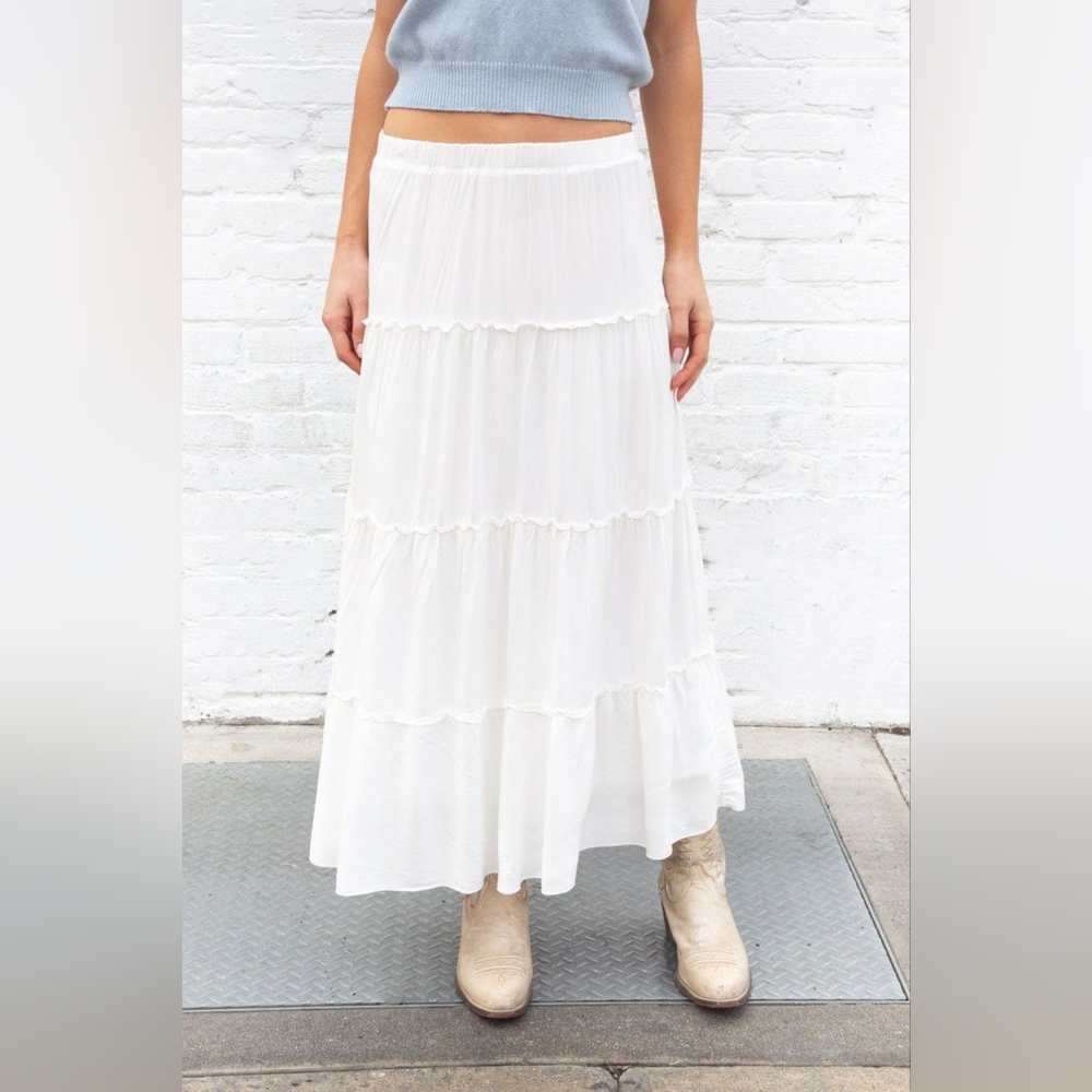 Brandy Melville Izzy Maxi Skirt White